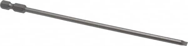 Wera - 5/32" Slotted Screwdriver Bit - 1/4" Hex Drive, 6" OAL - Exact Tooling