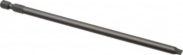 Wera - 1/4" Slotted Screwdriver Bit - 1/4" Hex Drive, 6" OAL - Exact Tooling