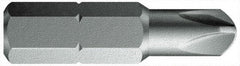 Wera - 1/4 Torq-Set Bit - 1/4" Hex Drive, 1-1/4" OAL - Exact Tooling