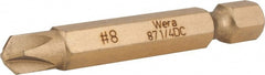 Wera - #8 Torq-Set Bit - 1/4" Hex Drive, 2" OAL - Exact Tooling