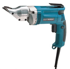 Makita - 2,500 SPM, 115 Volt, Pistol Grip Handle, Handheld Electric Shear - 18 Gauge (Steel) & 20 Gauge (Stainless Steel) Cutting Capacity - Exact Tooling