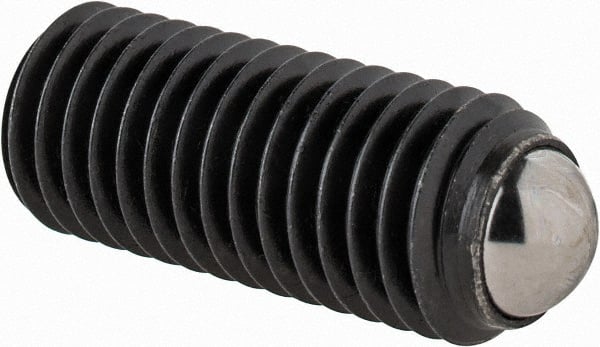 Gibraltar - 32mm OAL, Steel, Headless Rolling Ball End Clamping Screw - 6,744 Lb Max Load, 8.5mm Ball Diam - Exact Tooling