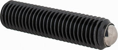 Gibraltar - 52mm OAL, Steel, Headless Rolling Ball End Clamping Screw - 6,744 Lb Max Load, 8.5mm Ball Diam - Exact Tooling