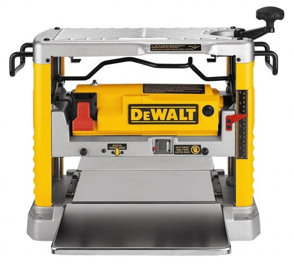 DeWALT - 15 Amp, 10,000 RPM, Bench Planer - 1/8 Inch Depth of Cut, 12-1/2 Inch Wide, 6 Inch Depth Capacity - Exact Tooling
