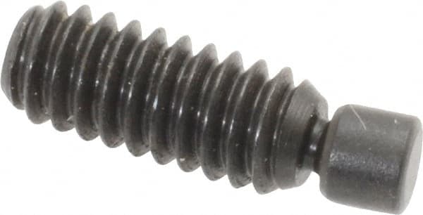 Gibraltar - 1/4-20, 3/4" OAL, Alloy Steel, Swivel Pad - Black Oxide Finish, 0.185" Pad Diam, 19/32" Thread Length, 7.5° Swivel Angle, 1/8" Hex Key - Exact Tooling
