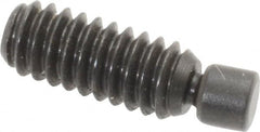 Gibraltar - 1/4-20, 3/4" OAL, Alloy Steel, Swivel Pad - Black Oxide Finish, 0.185" Pad Diam, 19/32" Thread Length, 7.5° Swivel Angle, 1/8" Hex Key - Exact Tooling