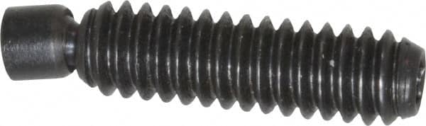 Gibraltar - 1/4-20, 1" OAL, Alloy Steel, Swivel Pad - Black Oxide Finish, 0.185" Pad Diam, 27/32" Thread Length, 7.5° Swivel Angle, 1/8" Hex Key - Exact Tooling