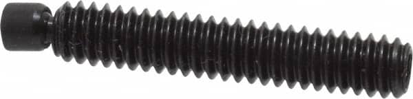 Gibraltar - 1/4-20, 1-1/2" OAL, Alloy Steel, Swivel Pad - Black Oxide Finish, 0.185" Pad Diam, 1-11/32" Thread Length, 7.5° Swivel Angle, 1/8" Hex Key - Exact Tooling