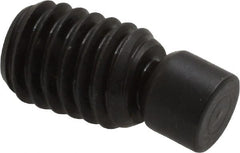 Gibraltar - 3/8-16, 3/4" OAL, Alloy Steel, Swivel Pad - Black Oxide Finish, 0.293" Pad Diam, 1/2" Thread Length, 7.5° Swivel Angle, 3/16" Hex Key - Exact Tooling