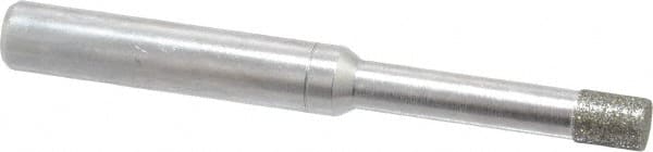 Made in USA - 0.188" Head Diam x 1/4" Head Thickness Diamond (Abrasive) Grinding Pin - 1/4" Shank Diam x 1-1/4" Shank Length, Medium Grade, 80 Grit - Exact Tooling