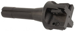 APT - 2-1/4" Cut Diam, 0.65" Max Depth of Cut, 5-7/8" OAL, Indexable Square Shoulder End Mill - TPC 32..., TPG 32., TPU 32. Inserts, R8 90° Lead Angle, Series Tri-Dex - Exact Tooling