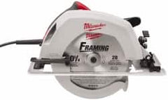 Milwaukee Tool - 15 Amps, 10-1/4" Blade Diam, 5,200 RPM, Electric Circular Saw - 120 Volts, 3.1 hp, 12' Cord Length, 5/8" Arbor Hole, Right Blade - Exact Tooling