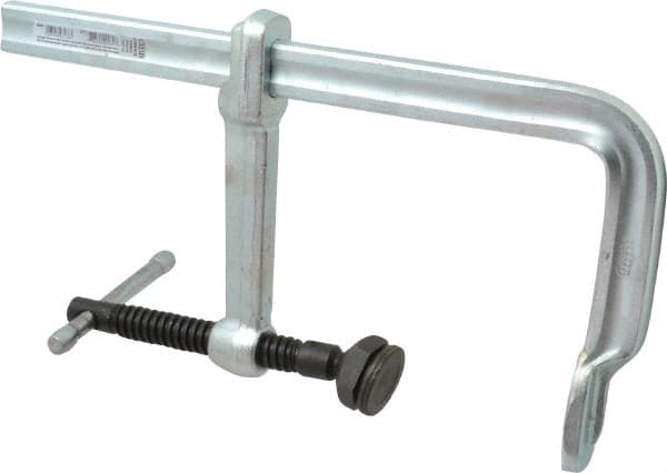 Bessey - 5-1/2" Deep Throat, 9" Max Capacity, Standard Sliding Arm Clamp - 2,660 Lb Clamping Pressure, 0.775" Spindle Diam - Exact Tooling