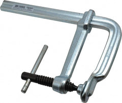 Bessey - 4-3/4" Deep Throat, 6" Max Capacity, Standard Sliding Arm Clamp - 1,000 Lb Clamping Pressure, 5/8" Spindle Diam - Exact Tooling