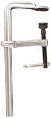 Bessey - 5-1/2" Deep Throat, 16" Max Capacity, Standard Sliding Arm Clamp - 2,660 Lb Clamping Pressure, 0.775" Spindle Diam - Exact Tooling