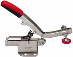Bessey - 700 Lb Holding Capacity, Horizontal Handle, Manual Hold Down Toggle Clamp - U-Bar, Flanged Base, Steel - Exact Tooling