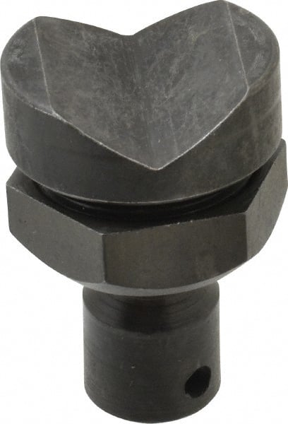 Bessey - 1 Piece, Plastic Cap Pivoting V-Groove Clamp Pad - 35° Pivot Angle, For Use with Bessey 1200, 1800, 2400 & 4800 Series Clamps - Exact Tooling