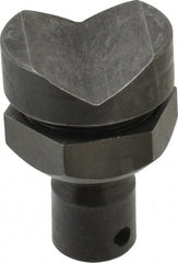 Bessey - 1 Piece, Plastic Cap Pivoting V-Groove Clamp Pad - 35° Pivot Angle, For Use with Bessey 1200, 1800, 2400 & 4800 Series Clamps - Exact Tooling