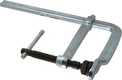 Bessey - 8" Deep Throat, 12" Max Capacity, Standard Sliding Arm Clamp - 1,770 Lb Clamping Pressure, 0.775" Spindle Diam - Exact Tooling