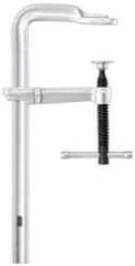 Bessey - 4-3/4" Deep Throat, 24" Max Capacity, Standard Sliding Arm Clamp - 1,200 Lb Clamping Pressure, 0.7" Spindle Diam - Exact Tooling