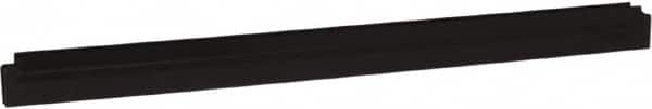 Vikan - 24" Rubber Blade Squeegee Refill - Double Edge, Black, Plastic Holder - Exact Tooling