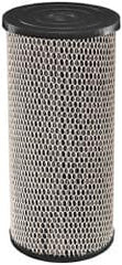 Dupont - 4" OD, 5µ, Spun-Wound Polypropylene & Universal Heavy Duty Carbon Wrap 2 Phase Cartridge Filter - 10" Long, Reduces Sediments, Tastes, Odors & Chlorine - Exact Tooling