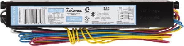 Philips Advance - 3 or 4 Lamp, 120-277 Volt, 0.45 to 0.94 Amp, 0 to 39, 40 to 79 Watt, Instant Start, Electronic, Nondimmable Fluorescent Ballast - 0.88, 0.91, 0.93, 0.97, 1.00, 1.01, 1.03 Ballast Factor, T8 Lamp - Exact Tooling