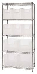 Quantum Storage - 10 Bin Giant Stack Container with Wire Shelving - Exact Tooling