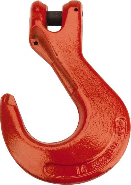 CM - 5/8 Inch Chain Diameter, Grade 100 Clevis Hook - 22,600 Lbs. Load Capacity, 0.71 Inch Inside Diameter, 3/4 Inch Pin Diameter, 1.69 Inch Hook Throat, 8.43 Inch Overall Length, 6.2 Inch Hook Width - Exact Tooling