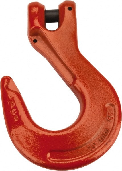 CM - 3/8 Inch Chain Diameter, Grade 100 Clevis Hook - 8,800 Lbs. Load Capacity, 0.47 Inch Inside Diameter, 0.51 Inch Pin Diameter, 1.06 Inch Hook Throat, 6.53 Inch Overall Length, 4.38 Inch Hook Width - Exact Tooling