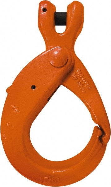 CM - 9/32 Inch Chain Diameter, Grade 100 Clevis Hook - 4,300 Lbs. Load Capacity, 0.35 Inch Inside Diameter, 0.36 Inch Pin Diameter, 1.64 Inch Hook Throat, 5.74 Inch Overall Length, 3.77 Inch Hook Width - Exact Tooling