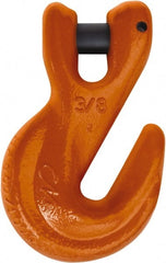 CM - 3/8 Inch Chain Diameter, Grade 100 Clevis Hook - 8,800 Lbs. Load Capacity, 0.47 Inch Inside Diameter, 0.51 Inch Pin Diameter, 0.47 Inch Hook Throat, 4.33 Inch Overall Length, 2.72 Inch Hook Width - Exact Tooling