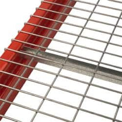 Nashville Wire - 46" Wide, 2" High, Open Shelving Standard Channel - Steel, Galvanized Finish, 42" Deep, Use with Pallet Racks - Exact Tooling