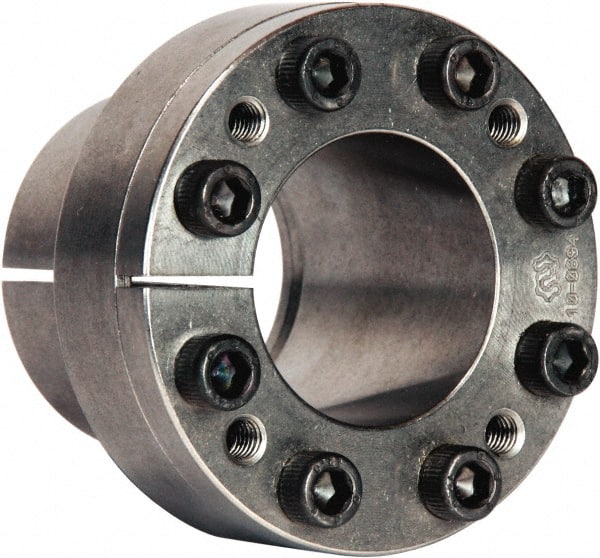 Climax Metal Products - M8 Thread, 45mm Bore Diam, 59mm OD, Shaft Locking Device - 8 Screws, 18,521 Lb Axial Load, 3.386" OAW, 1.772" Thrust Ring Width, 1,367 Ft/Lb Max Torque - Exact Tooling