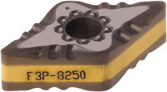 Iscar - DNMG332 F3P Grade IC8250 Carbide Turning Insert - TiCN/Al2O3/TiN Finish, 55° Diamond, 3/8" Inscr Circle, 3/16" Thick, 1/32" Corner Radius - Exact Tooling
