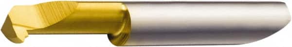 Sandvik Coromant - 0.27mm Cutting Depth, 48 to 56 TPI, 4.2mm Diam, Internal Thread, Solid Carbide, Single Point Threading Bar - TiAlN/TiN Finish, 1.2717" OAL, 15mm Projection from Edge, 0.5mm Min Pitch, 60° Profile Angle - Exact Tooling
