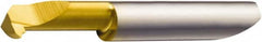 Sandvik Coromant - 1mm Cutting Depth, 20 Max TPI, 6.2mm Diam, Internal Thread, Solid Carbide, Single Point Threading Bar - TiAlN/TiN Finish, 1-15/32" OAL, 15mm Projection from Edge, 1.25mm Min Pitch, 60° Profile Angle - Exact Tooling