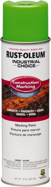 Rust-Oleum - 15 fl oz Green Marking Paint - Water-Based Formula - Exact Tooling