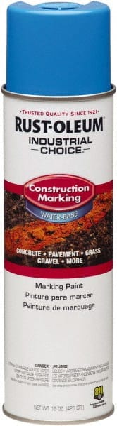 Rust-Oleum - 15 fl oz Blue Marking Paint - Water-Based Formula - Exact Tooling