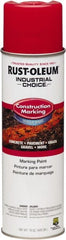 Rust-Oleum - 15 fl oz Red Marking Paint - Water-Based Formula - Exact Tooling