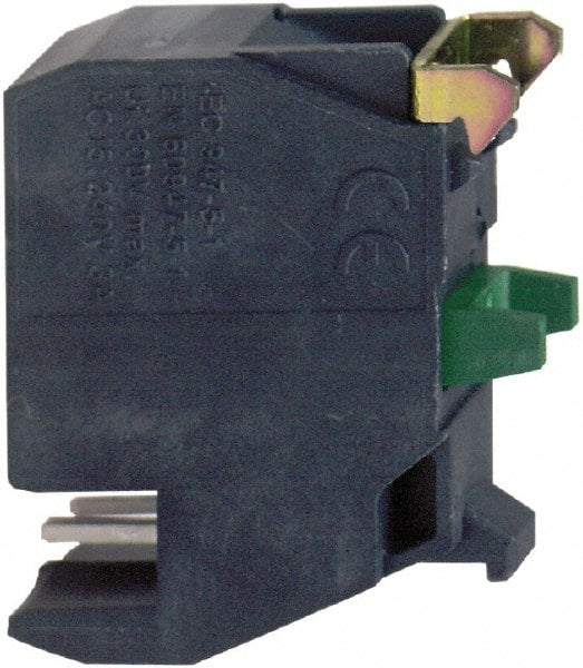 Schneider Electric - Multiple Amp Levels, Electrical Switch Contact Block - Plug-in Terminal - Exact Tooling