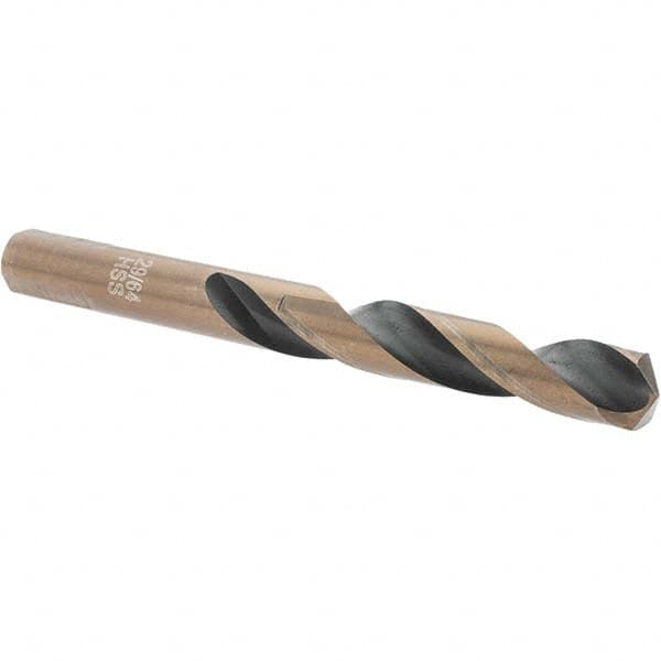 Import - 29/64" High Speed Steel, 135° Point, Round with Flats Shank Maintenance Drill Bit - Exact Tooling