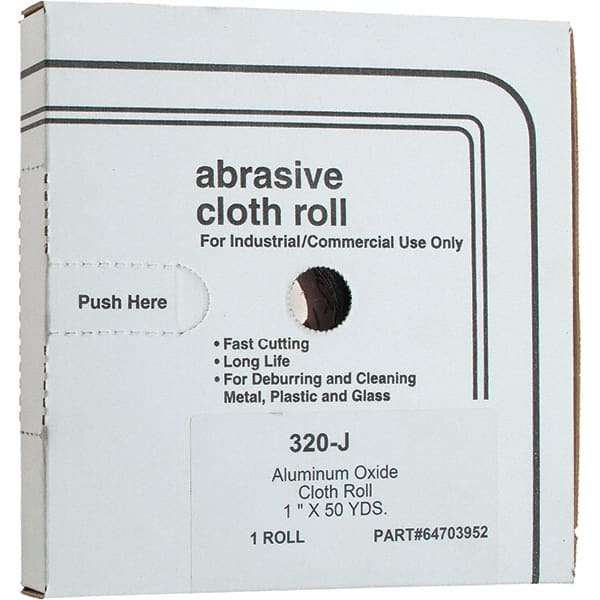 Value Collection - Shop Rolls   Abrasive Material: Aluminum Oxide    Roll Width (Inch): 1 - Exact Tooling