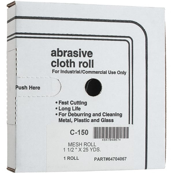 Made in USA - Shop Rolls   Abrasive Material: Silicon Carbide    Roll Width (Inch): 1-1/2 - Exact Tooling