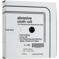 Made in USA - Shop Rolls   Abrasive Material: Silicon Carbide    Roll Width (Inch): 1-1/2 - Exact Tooling