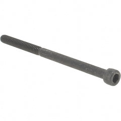 Value Collection - #10-24 UNC Hex Socket Drive, Socket Cap Screw - Alloy Steel, Black Oxide Finish, Partially Threaded, 3" Length Under Head - Exact Tooling