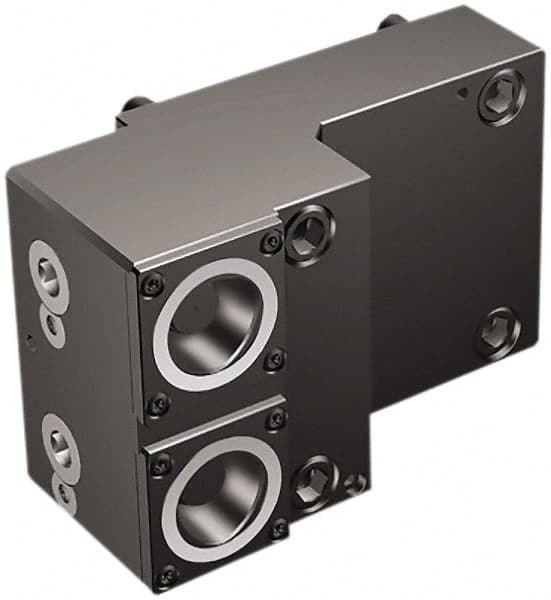 Sandvik Coromant - Left Hand Cut, C4 Modular Connection, Adapter/Mount Lathe Modular Clamping Unit - 40mm Square Shank Diam, 2.953" OAL, Through Coolant - Exact Tooling