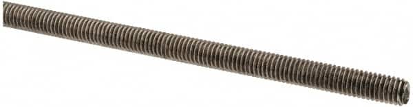 Made in USA - #10-32 UNF (Fine), 3' Long, Stainless Steel Threaded Rod - Right Hand Thread - Exact Tooling
