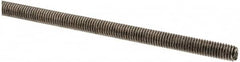 Made in USA - #10-32 UNF (Fine), 3' Long, Stainless Steel Threaded Rod - Right Hand Thread - Exact Tooling
