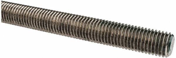 Made in USA - 3/4-10 UNC (Coarse), 3' Long, Stainless Steel Threaded Rod - Right Hand Thread - Exact Tooling